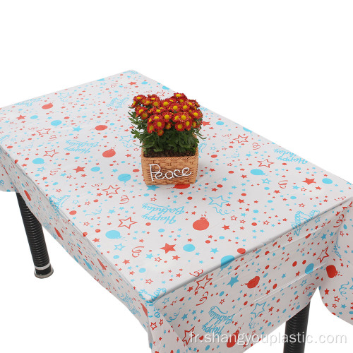 Couverture de table en plastique jetable d&#39;usine